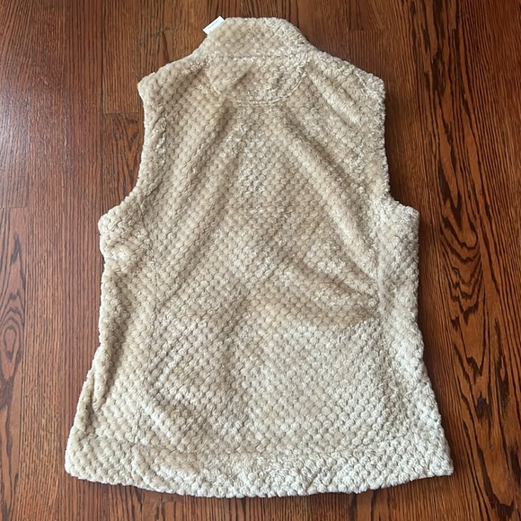 Calvin Klein Full Zip Fuzzy Vest Gold Hardware size medium - Picture 2 of 6
